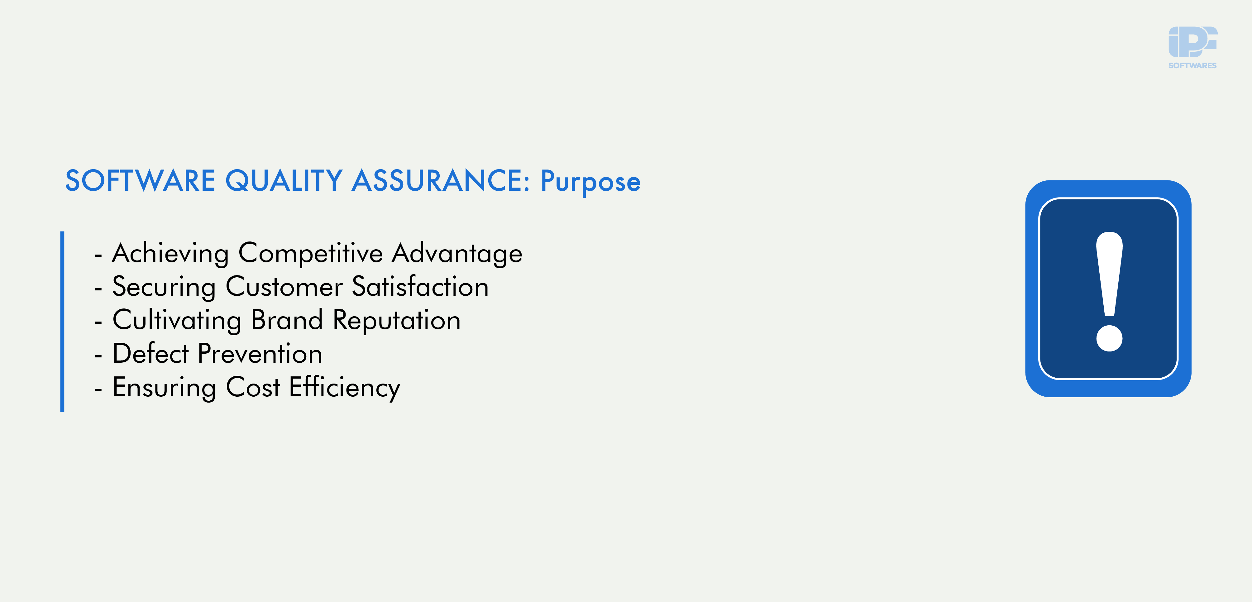 Software Quality Assurance Purpose